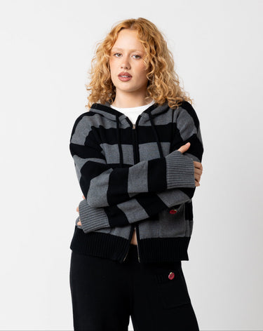 Camilla Knit in Black & Grey
