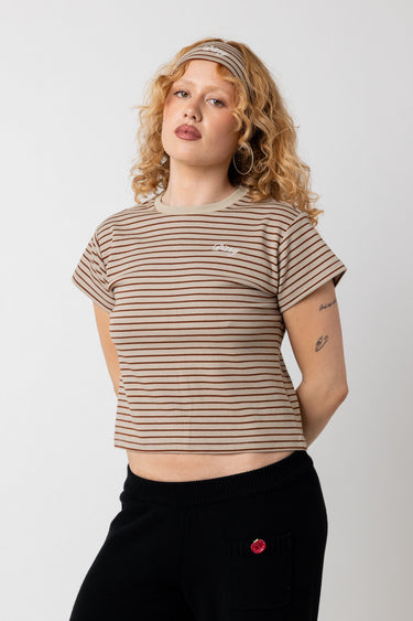 Kitty Tee in Latte