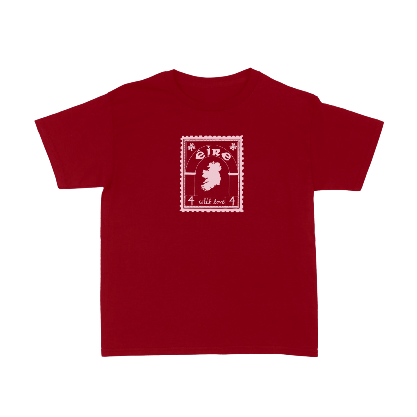 Éire Tee in Deep Red