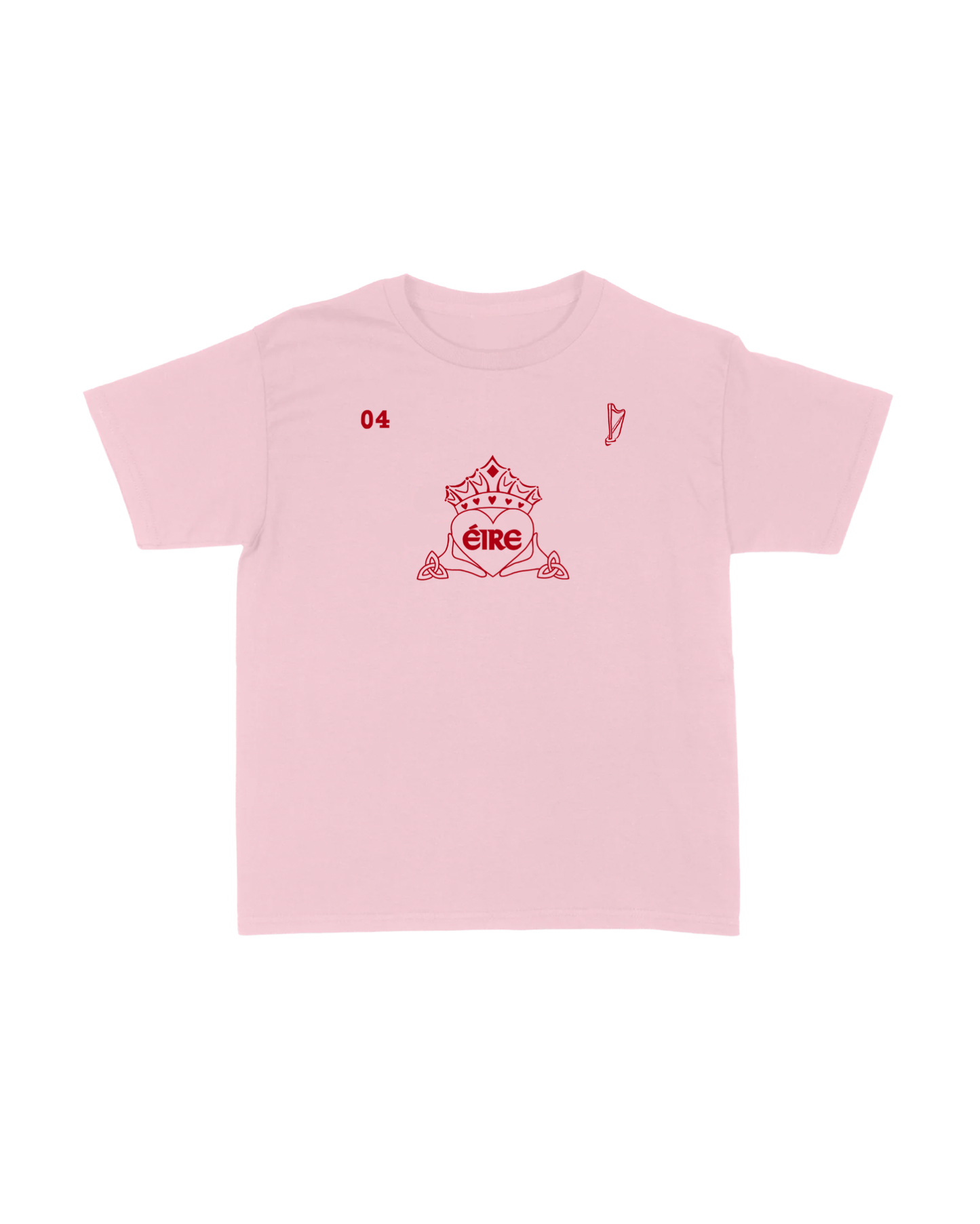 Celtic Claddagh Jersey in Baby Pink