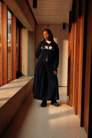 Navy Claddagh Knit