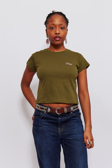 Ditsy Tee Green