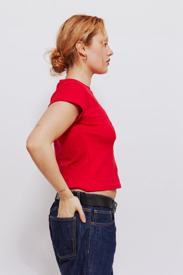 Ditsy Tee Red