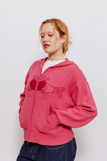 Pink Claddagh Knit Cardigan