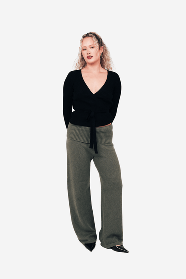 Green Knit Pants