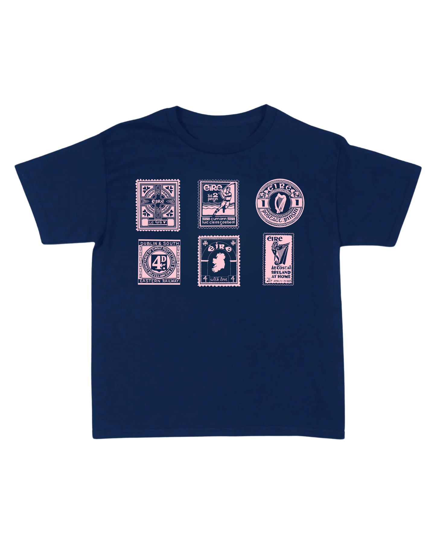 Vintage Stamp in Navy