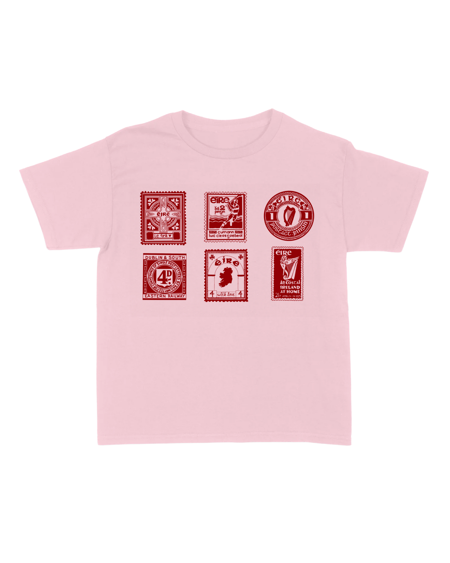 Vintage Stamp in Baby Pink
