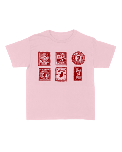 Vintage Stamp in Baby Pink