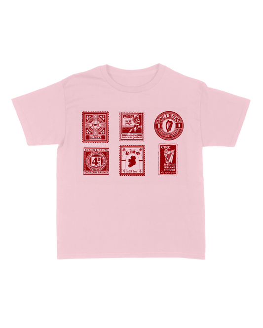 Vintage Stamp in Baby Pink