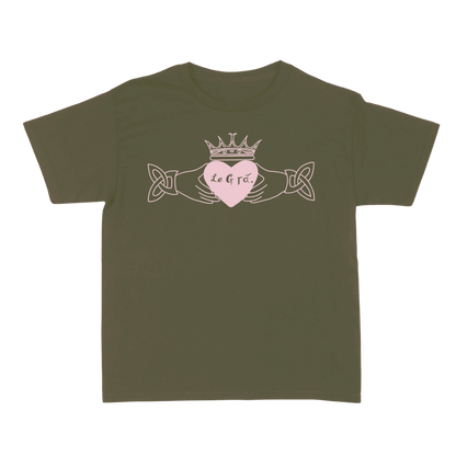 Le Grá Boxy Baby Tee in Military Green