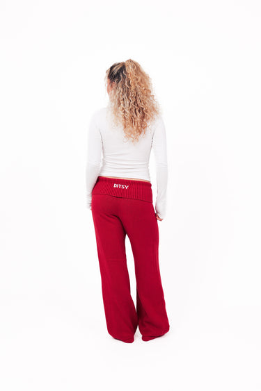 Red Knit Pants