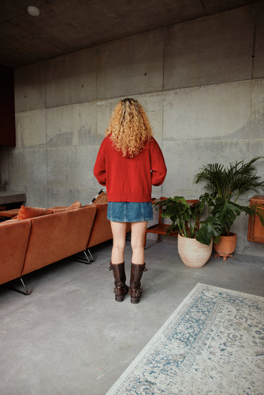 Red Claddagh Knit Cardigan