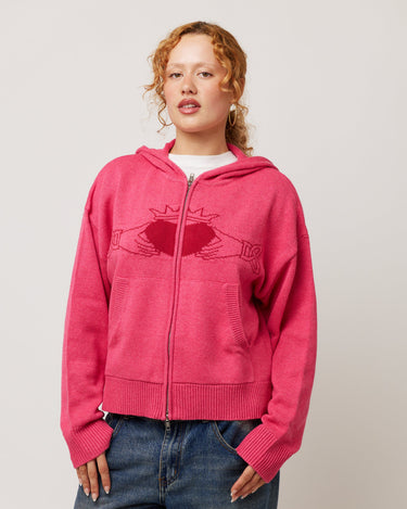 Pink Claddagh Knit Cardigan