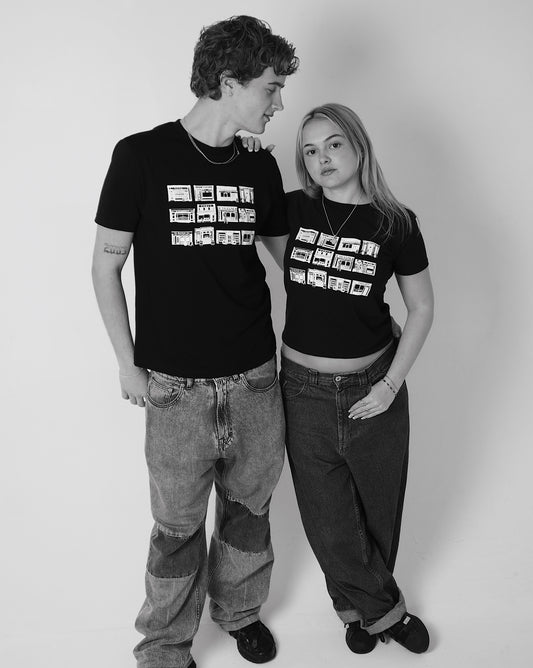 UNISEX 12 Pubs of Ditsy Boxy Baby Tee