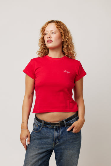Ditsy Tee Red