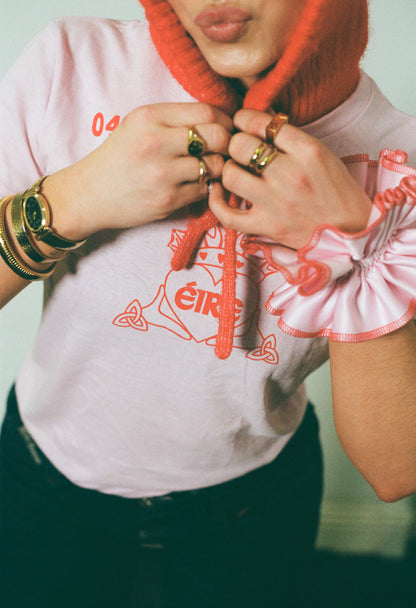 Celtic Claddagh Jersey in Baby Pink