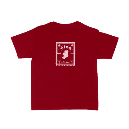 Éire Tee in Deep Red