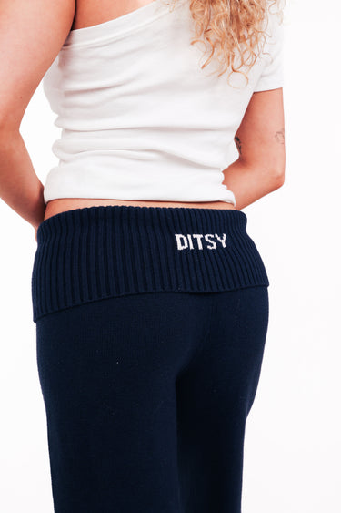 Navy Knit Pants