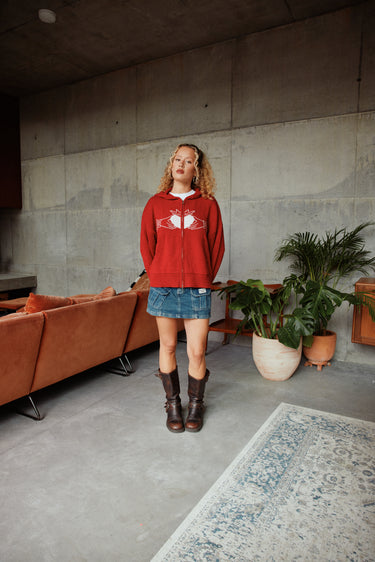 Red Claddagh Knit Cardigan