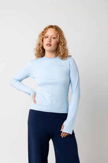 Rhea Long Sleeve in Sky Blue