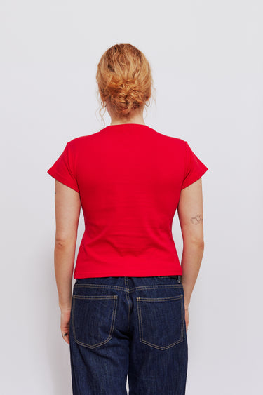 Ditsy Tee Red