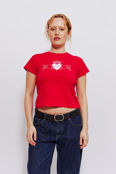 Le Grá Baby Tee Red