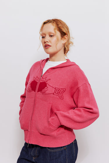 Pink Claddagh Knit Cardigan