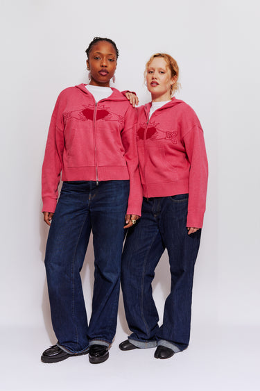 Pink Claddagh Knit Cardigan