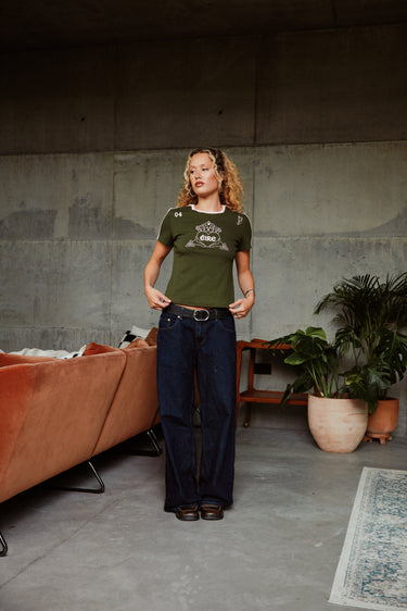 Claddagh Jersey in Military Green